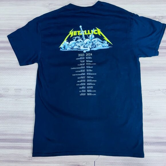NWT Metallica M72 Official Tour 2023 2024 T Shirt Full Size Color Black - Picture 2 of 2